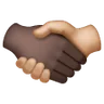 Handshake: Medium-Light Skin Tone, Dark Skin Tone Emoji 🫱🏼‍🫲🏿 image - Samsung style