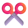 Scissors Emoji ✂ image - Microsoft 3D Fluent style