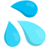 Salpicos, suor, símbolo Emoji 💦 image - Skype style