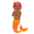 Merperson: Medium-Dark Skin Tone