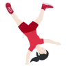 Woman Cartwheeling: Light Skin Tone Emoji 🤸🏻‍♀️ image - Twitter / X (Twemoji) style