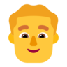 Mężczyzna Emoji 👨 image - Microsoft Classic 2D style