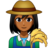 Woman Farmer: Medium-Dark Skin Tone