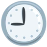 Cadran d’horloge à neuf heures Emoji 🕘 image - Facebook Messenger (2016) style