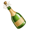 Botella con picado de corcho Emoji 🍾 image - Huawei Harmony OS style