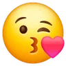 Face Blowing A Kiss Emoji 😘 image - Samsung style