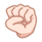Raised Fist: Light Skin Tone
