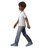 Person Walking: Medium-Dark Skin Tone