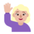 Woman Raising Hand: Medium-Light Skin Tone