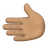 Leftwards Hand: Medium Skin Tone