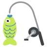 Poste de Pesca e Peixe Emoji 🎣 image - EmojiTwo style