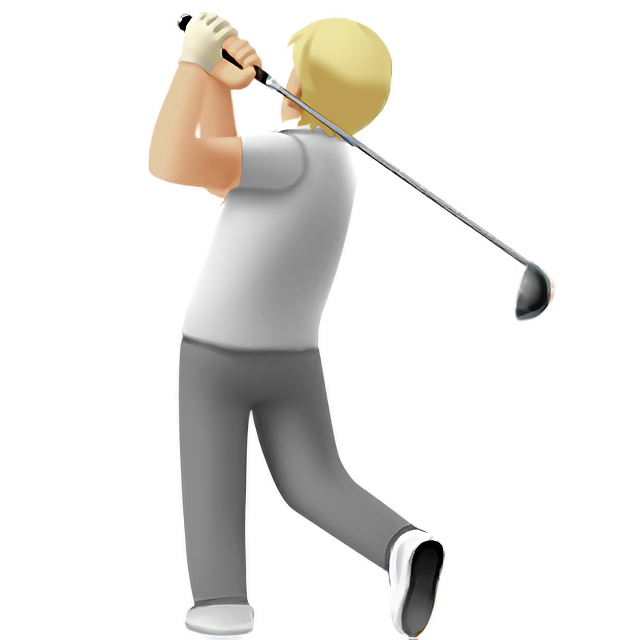 Person Golfing: Medium-Light Skin Tone