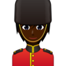 Guard: Dark Skin Tone Emoji 💂🏿 image - Emojidex style