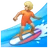 Person Surfing: Medium-Light Skin Tone