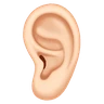 Ear: Light Skin Tone Emoji 👂🏻 image - Huawei Harmony OS style