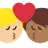 Kiss: Person, Person, Medium-Light Skin Tone, Medium-Dark Skin Tone