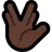 Vulcan Salute: Dark Skin Tone