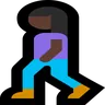 Woman Walking: Dark Skin Tone Emoji 🚶🏿‍♀️ image - Microsoft Windows 10 Segoe UI Emoji style