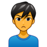 Man Pouting Emoji 🙎‍♂️ image - Emojidex style