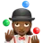 Woman Juggling: Medium-Dark Skin Tone