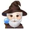 Man Mage: Light Skin Tone Emoji 🧙🏻‍♂️ image - Samsung style