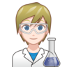 Scientist: Light Skin Tone Emoji 🧑🏻‍🔬 image - Emojidex style