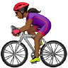 Woman Biking: Medium-Dark Skin Tone Emoji 🚴🏾‍♀️ image - Apple style