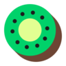 Kiwi Emoji 🥝 image - Microsoft Classic 2D style