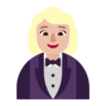 Woman In Tuxedo: Medium-Light Skin Tone Emoji 🤵🏼‍♀️ image - Microsoft Classic 2D style