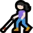 Woman With White Cane: Light Skin Tone