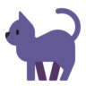 Black Cat Emoji 🐈‍⬛ image - Microsoft Classic 2D style