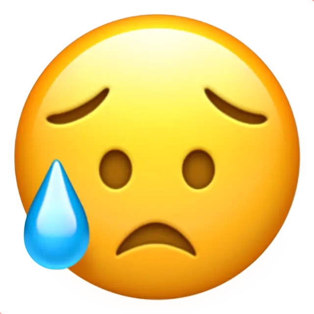 Sad But Relieved Face