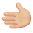 Leftwards Hand: Medium-Light Skin Tone