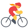 Woman Biking Emoji 🚴‍♀️ image - Tossface style