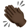 Clapping Hands: Dark Skin Tone Emoji 👏🏿 image - Huawei Harmony OS style
