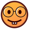 书呆子脸 Emoji 🤓 image - Emojidex style