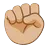 Raised Fist: Medium-Light Skin Tone