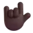 Love-You Gesture: Dark Skin Tone