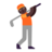 Person Golfing: Dark Skin Tone