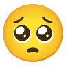 Cara con ojos suplicantes Emoji 🥺 image - Google Noto Color Animated style