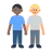 Men Holding Hands: Medium-Dark Skin Tone, Medium-Light Skin Tone