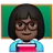 Woman Teacher: Dark Skin Tone