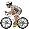 Person Biking: Medium Skin Tone Emoji 🚴🏽 image - Apple style
