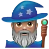 Man Mage: Medium Skin Tone Emoji 🧙🏽‍♂️ image - WhatsApp style