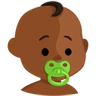 Baby: Medium-Dark Skin Tone Emoji 👶🏾 image - Facebook Messenger (2016) style