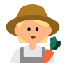 Farmer: Medium-Light Skin Tone Emoji 🧑🏼‍🌾 image - Tossface style