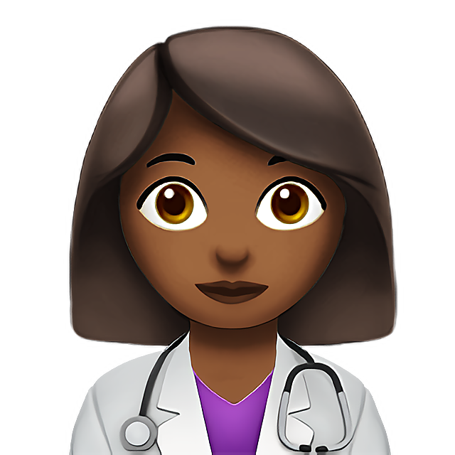 Woman Health Worker: Medium-Dark Skin Tone