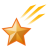 Étoile filante Emoji 🌠 image - Emojidex style