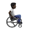 Person In Manual Wheelchair Facing Right: Dark Skin Tone Emoji 🧑🏿‍🦽‍➡️ image - Apple style