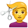 Man Getting Haircut Emoji 💇‍♂️ image - WhatsApp style